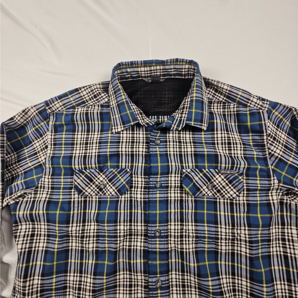Mens Large Outdoor Long Sleeve Plaid Button Down Shirt by Eddie Bauer - Picture 2 of 6